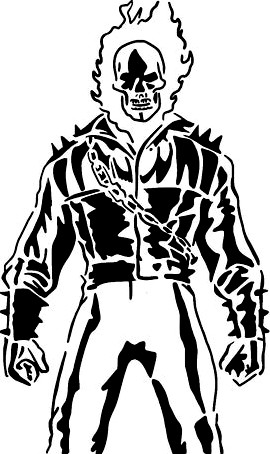 Ghost Rider stencil 4 by Longquang