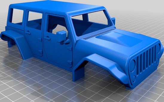 SCX24 JEEP Wrangler body by Soarpix