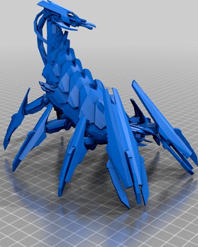 epic scale Chaos red Scorpion - lp - dp by jimjimjimmyjim