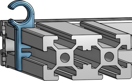 Creality CR-10 V2 Cable Clip by vivamus3d