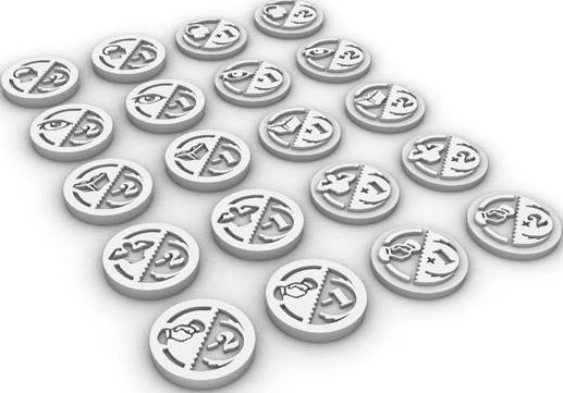 Eldritch Horror Skill improvement tokens by mught