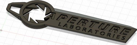 Aperture laboratories keychain by akalam