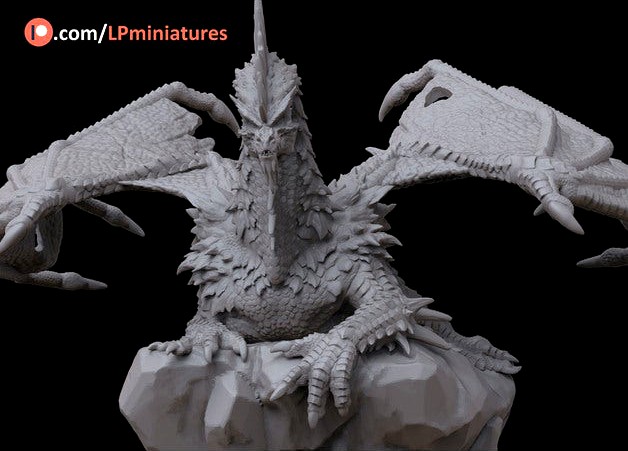 ANCIENT GREEN DRAGON (FAN-MADE) by lpminiatures