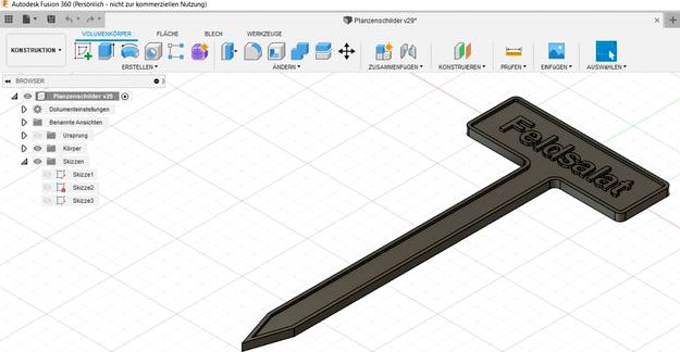 Pflanzenschild / Plants lettering by SigiMOE