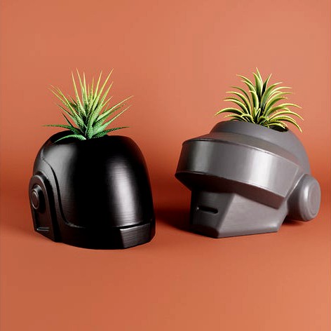 Daft Punk plant pot by angel_greenwood