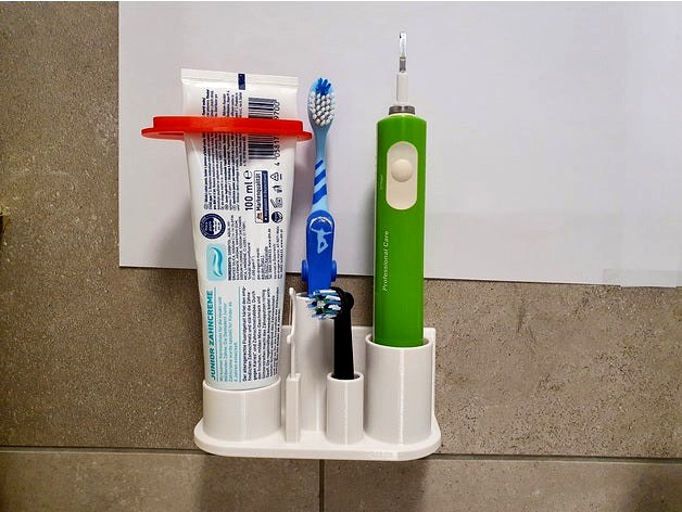 Bathroom Toothbrush Organizer and Tablet holder by moldenb