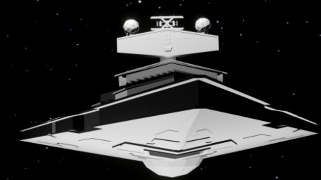 Imperial-I Class Star Destroyer (Easy Print+ Stand) by KuatDriveYards