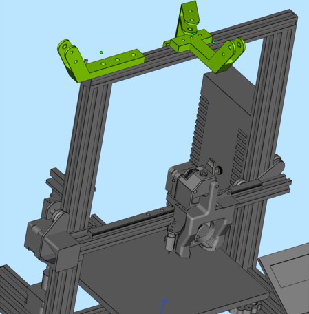 filament guide holder (tear open V-Wheel) by germandai