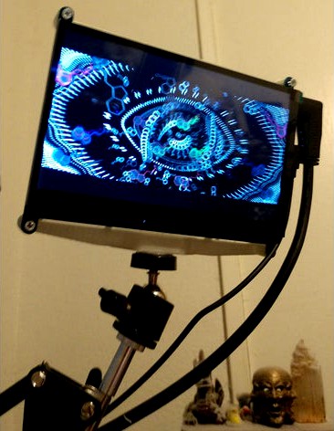 7" LCD Holder for Mike Stand by MaxSMoke777