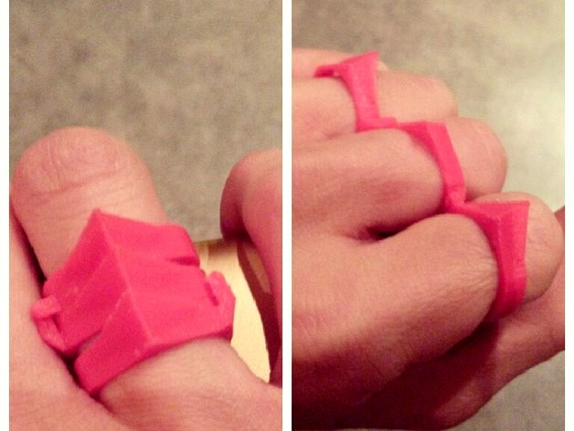 Folding Knuckle Duster Ring