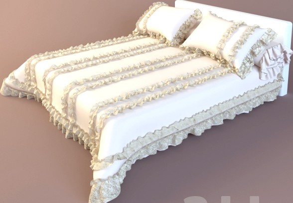 bedspread and pillows