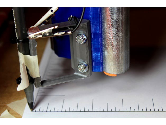 MPCNC Add-on Pen Holder w/ touch plate by JasonDentler