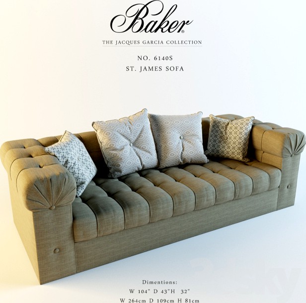 Baker_No. 6140S_ST. JAMES SOFA