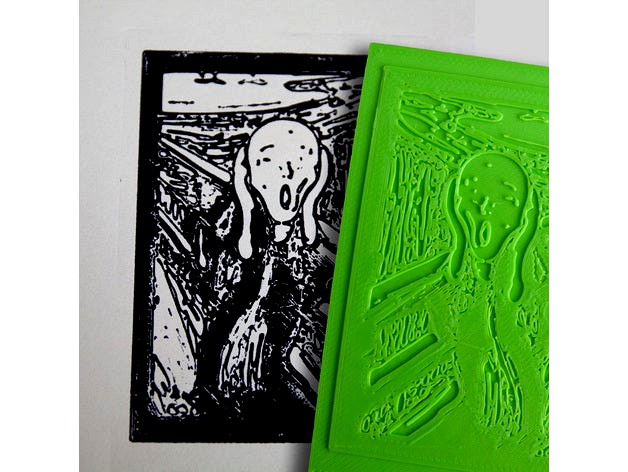 Relief Printing Tutorial, 3D printed by linusjarbo