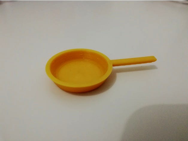 Doll House Fry Pan - Cooking & Kitchen Toys/Miniatures for Children by rosemaker