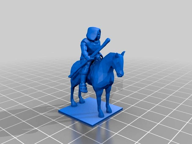 Mounted Witch/Wizard by davidcorne