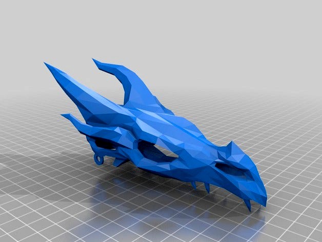 Dragon Skull from Skyrim - Articulated by SkyFire428