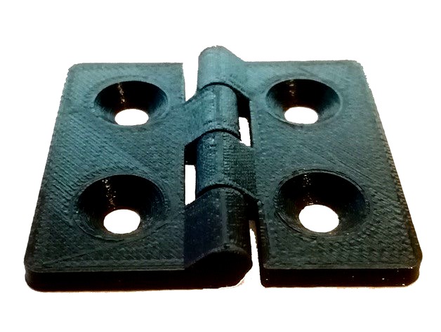 Parametric interlocking hinge for aluminum extrusion for Fusion 360 (common sized prerendered) by lordnycon