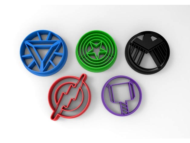 Cookie cutter Avengers by AlbaSa