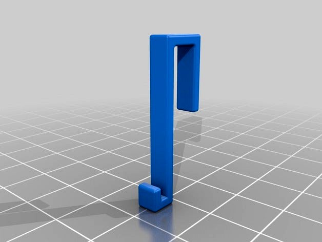 Hook for 5mm square holes by Herbie1958