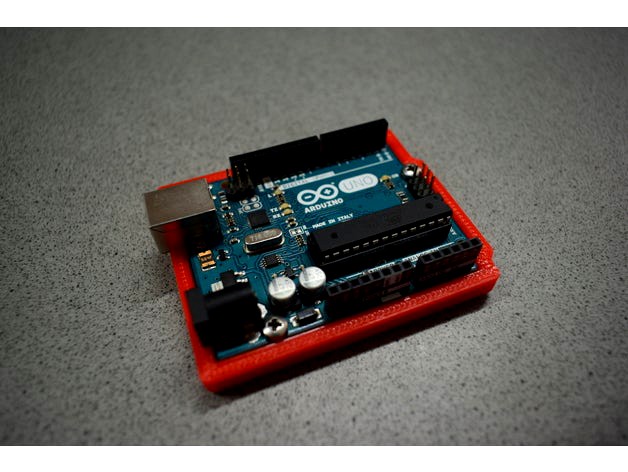 Arduino UNO rev3 case - Heavy Bumper by doppiozero