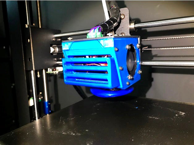 Anycubic I3 Mega Improved Hotend Fanbox (also Mega-S, Mega-X, Full Metal, BLTouch & E3DV6 versions) by Renba