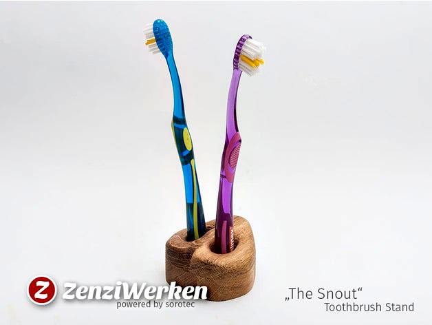 Toothbrush Stand "The Snout" cnc by ZenziWerken