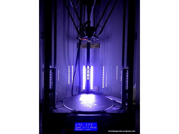 Add light for Delta / Kossel 3D printer by jack283