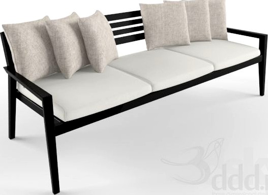 Tropidane-mikado bench 3 seat