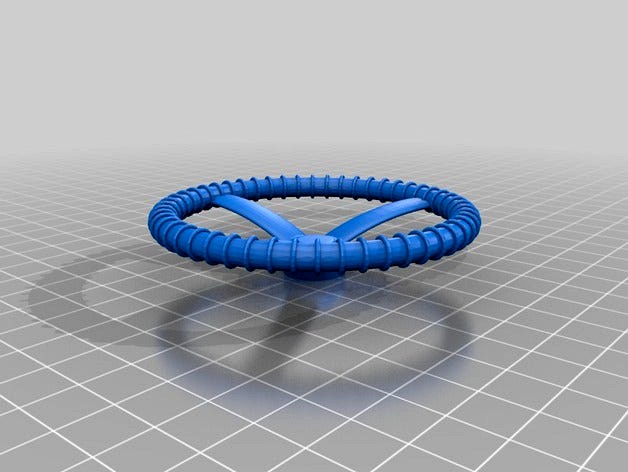 Steering Wheel LCD Knob with matching Extruder Indicator  by Slay3er_x