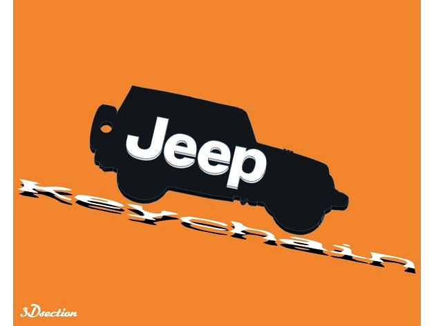 Jeep Keychain by 3Dsection