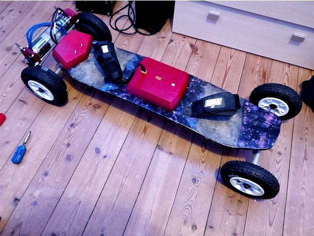 Electric Mountainboard V2 by Fjederhaek