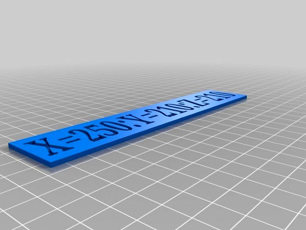 Prusa I3 MK3 Build Volume Reminder by saltmera