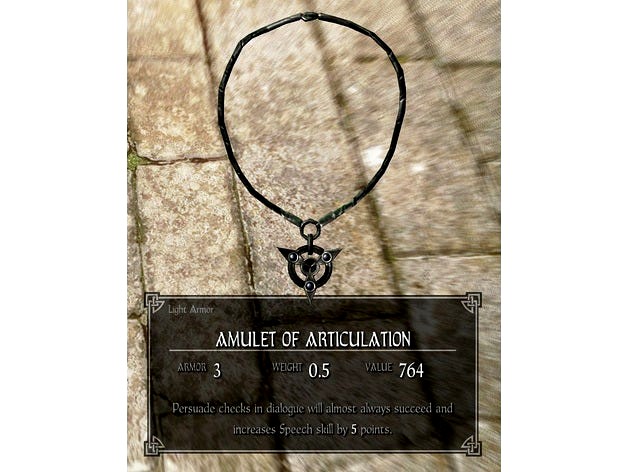 Skyrim Amulet of Articulation by EagleEngineer22