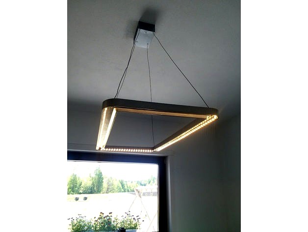 modern ceiling lamp (w/ LED strip) by M_I_A