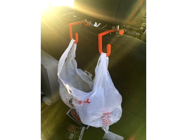 Car trash bag hook by thisisradionick