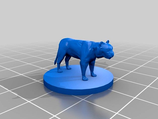 D&D Tiger Mini by lemon65