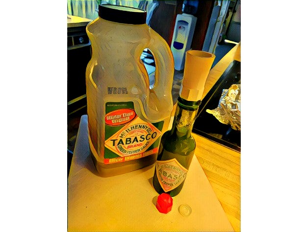 Tabasco Refill Funnel  by Works-Of-Claye