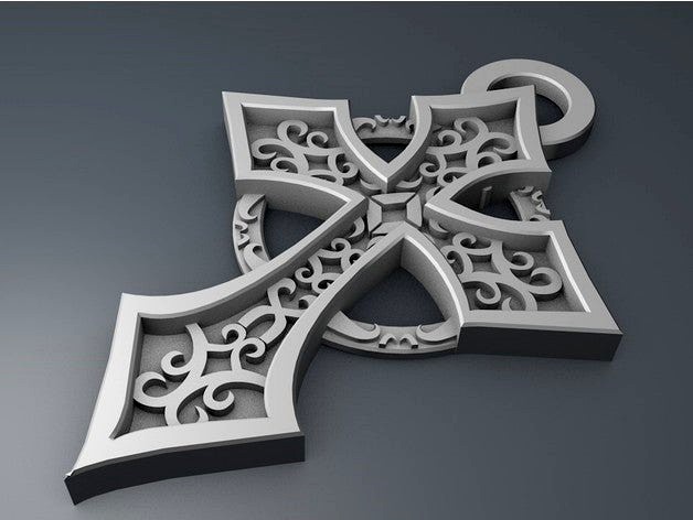 celtic cross pendant by tomdavid