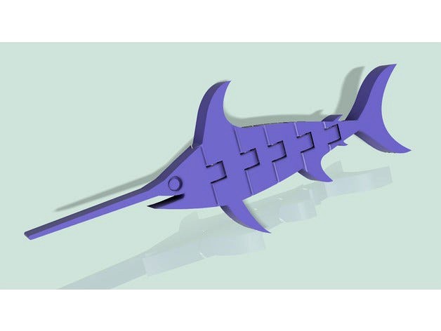 Flexi Articulated Swordfish (small) by AirwavesTed