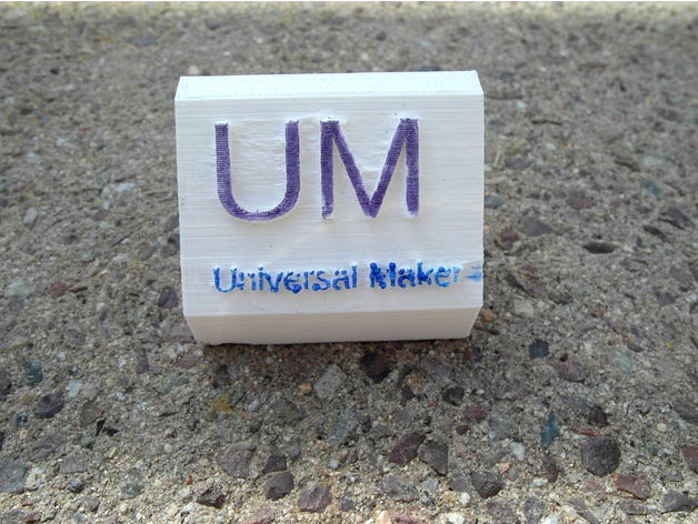 Customizable nameboard by UniversalMaker