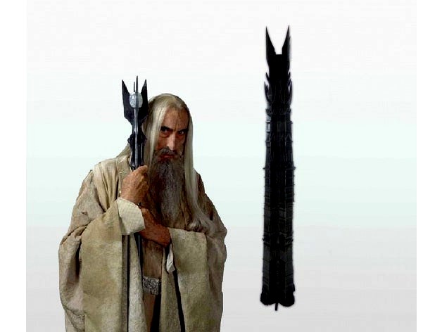 Tower of Orthanc - Saruman's Tower (From Lord of The Rings) by the_tains