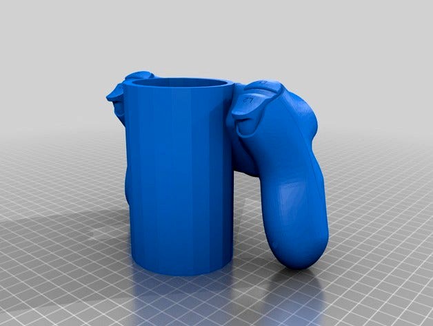 ps4 controller pen cup by Alientank43