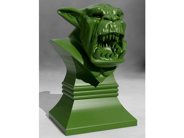 Savage Orc Bust by Valandar