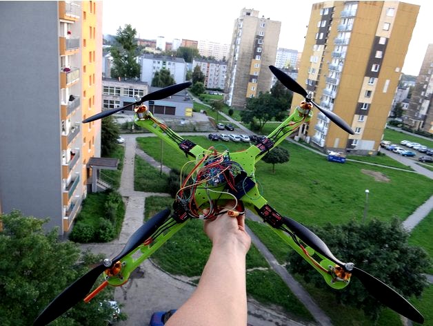 Drone/Quadcopter frame - Arduino drone - Ludwik Drone by NikodemBartnik
