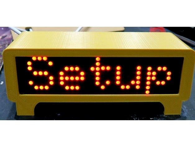 ESP8266 Matrix Display Case by wabbitguy