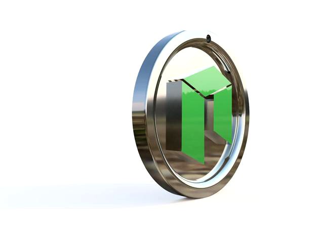 NEO cryptocurency keychain by djpac2pac
