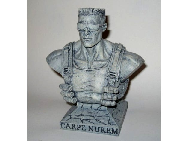 Duke nukem Bust (3Dscan) by Maxdarkdog