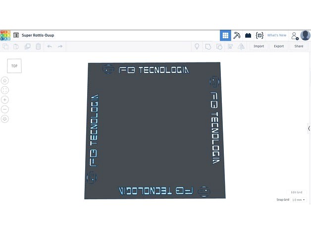 Layout 3D FB Tecnologia - Simplify3D by fabianoborba