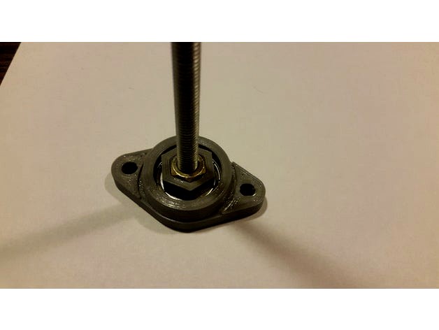 Flange Bearing KFL08 HomeMade con Rodamiento 608ZZ   by nodoingenieria